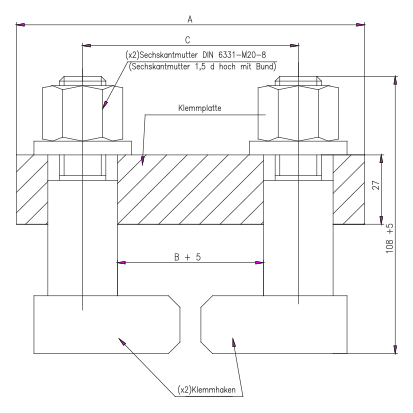 Skizze treibscheibenklemme