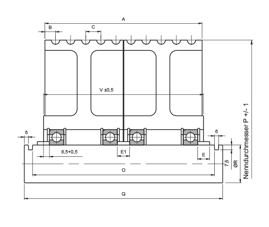 Skizze Wälzlagerausführung